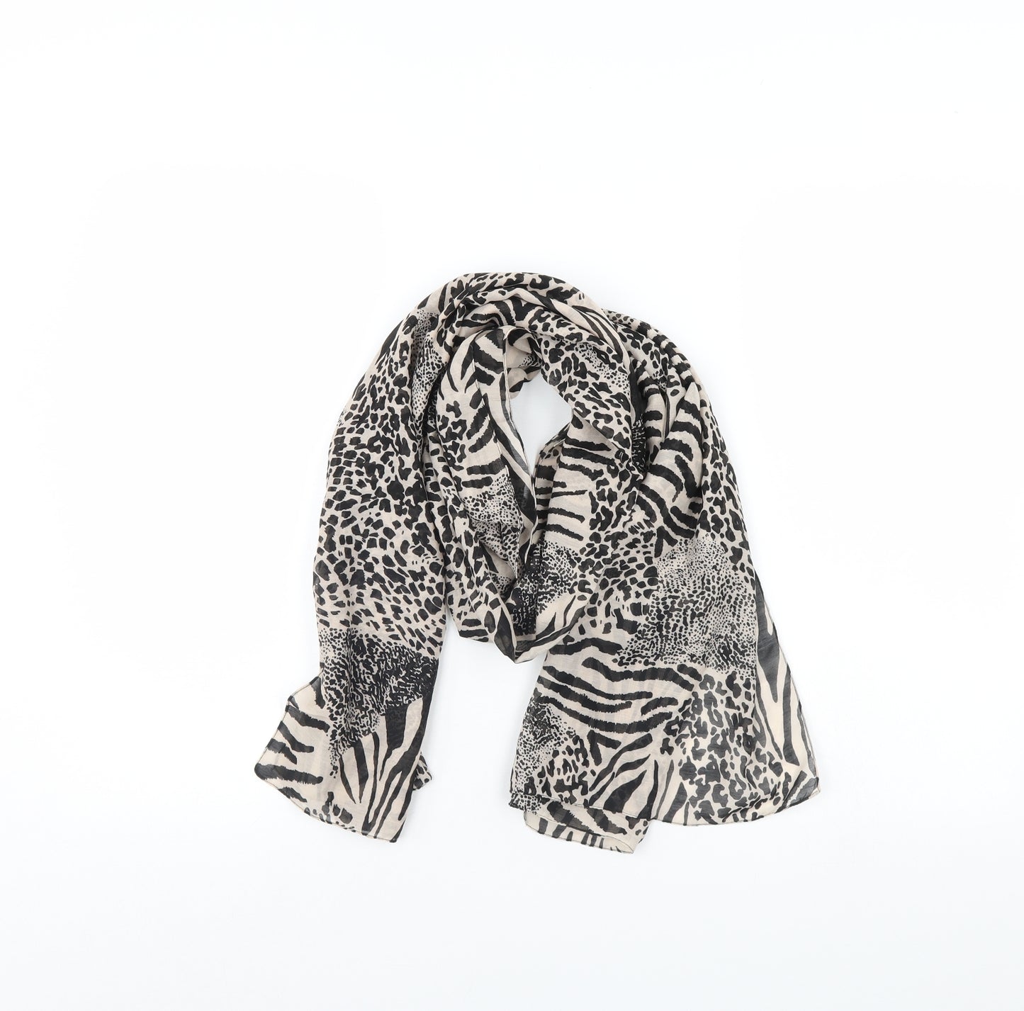 Preworn Womens Brown Animal Print   Scarf