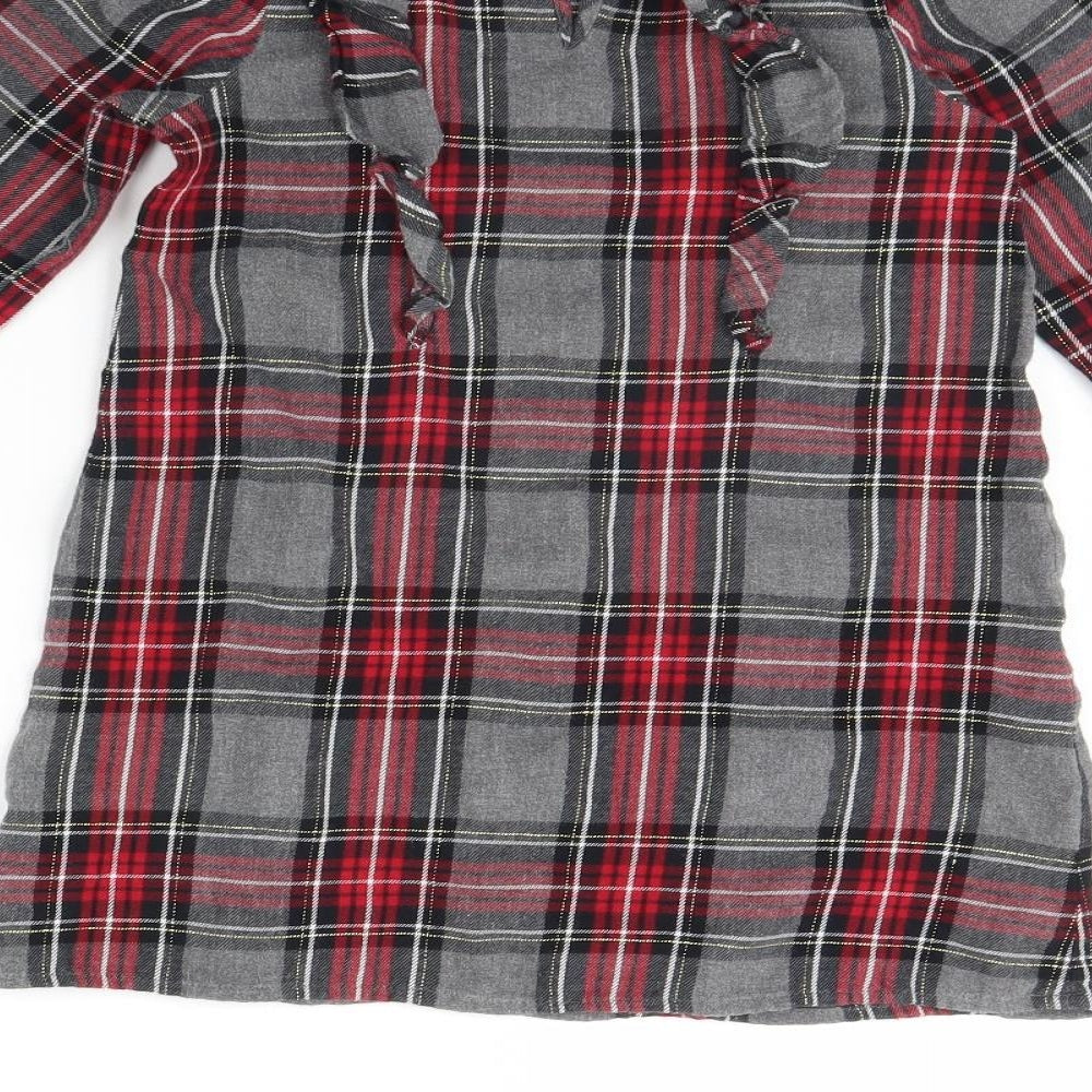 NEXT Girls Red Check  Shift  Size 6 Years