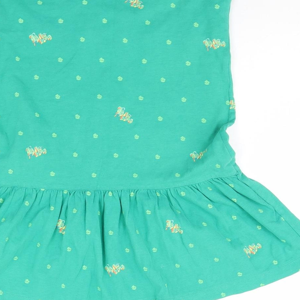 Billabong Womens Green Floral  Basic Tank Size XS