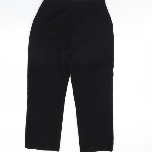 Ambience Womens Black   Trousers  Size 16 L28 in