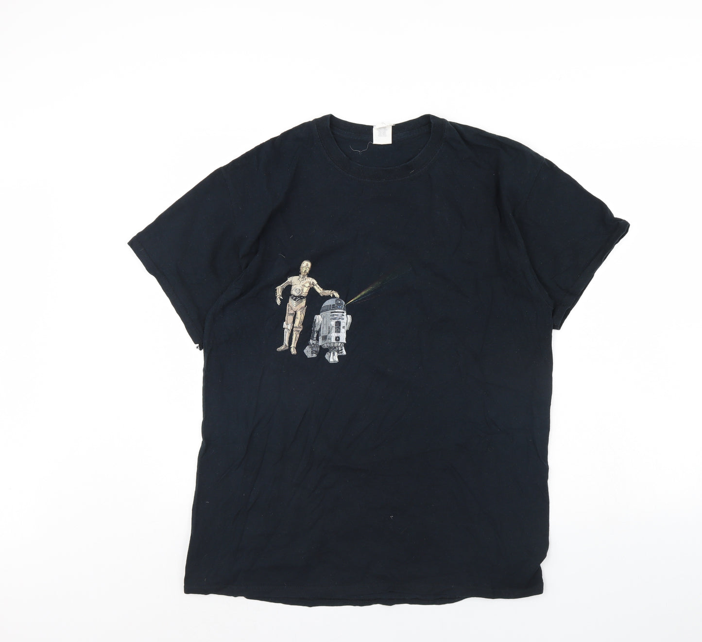 Gildan Mens Blue    T-Shirt Size L  - Star wars
