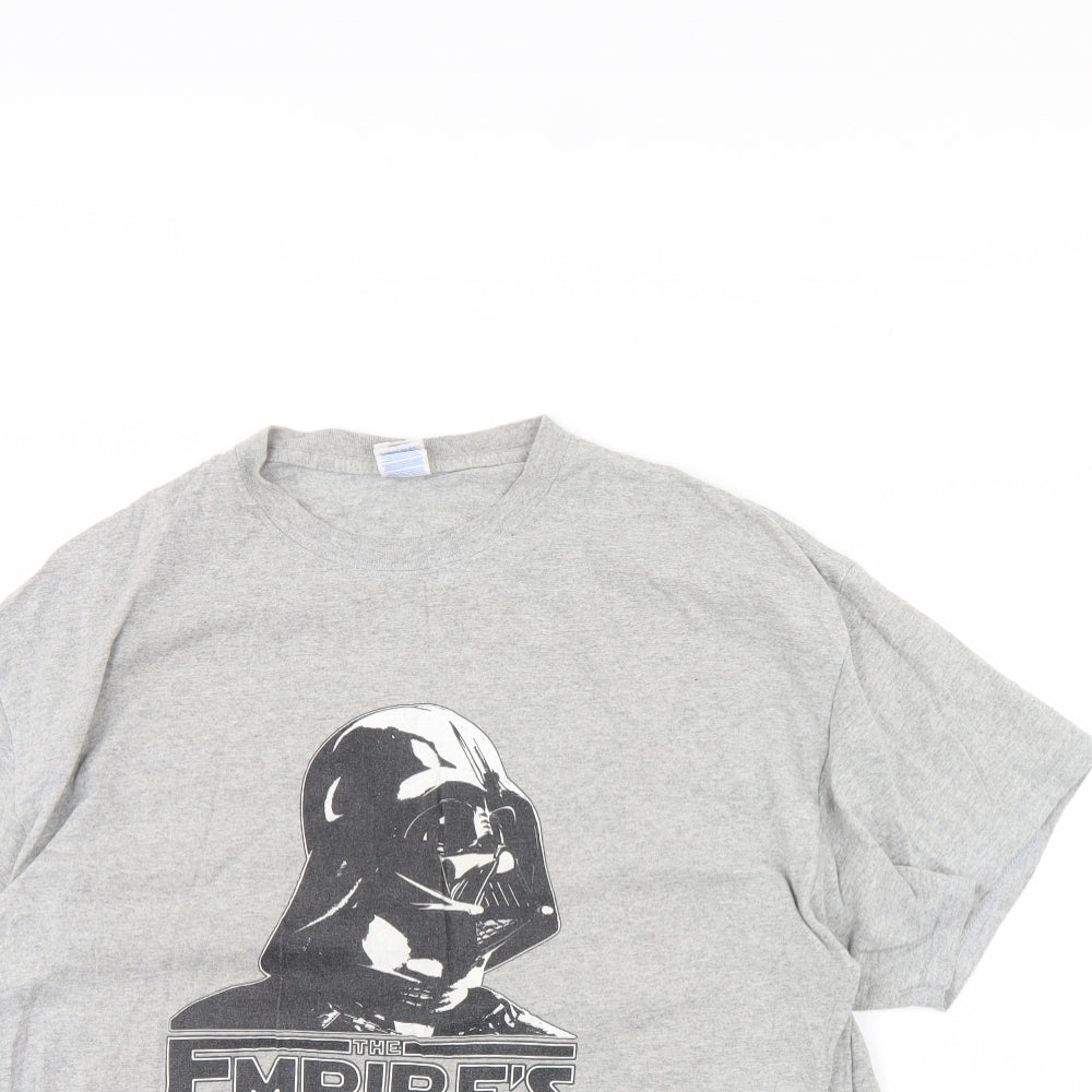 Gildan Mens Grey    T-Shirt Size XL  - Star wars