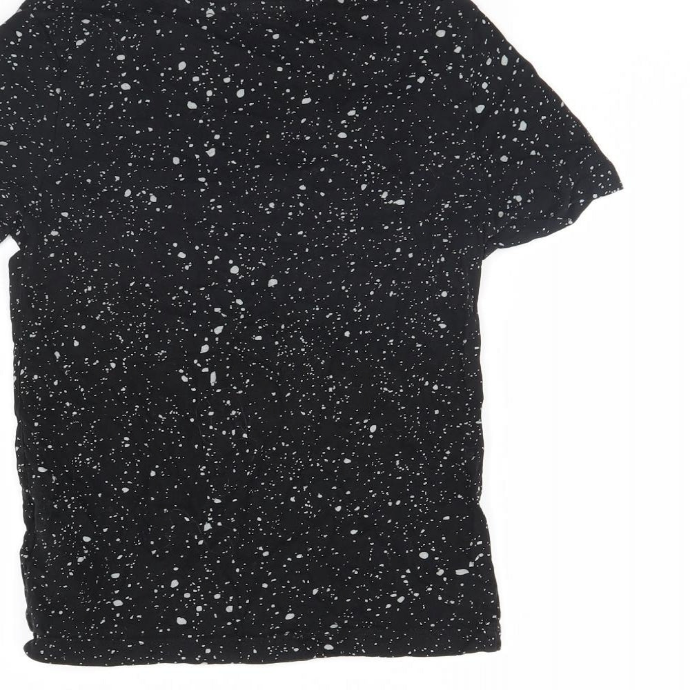 H&M Boys Black Polka Dot  Basic T-Shirt Size 8 Years  - Make Some Noise