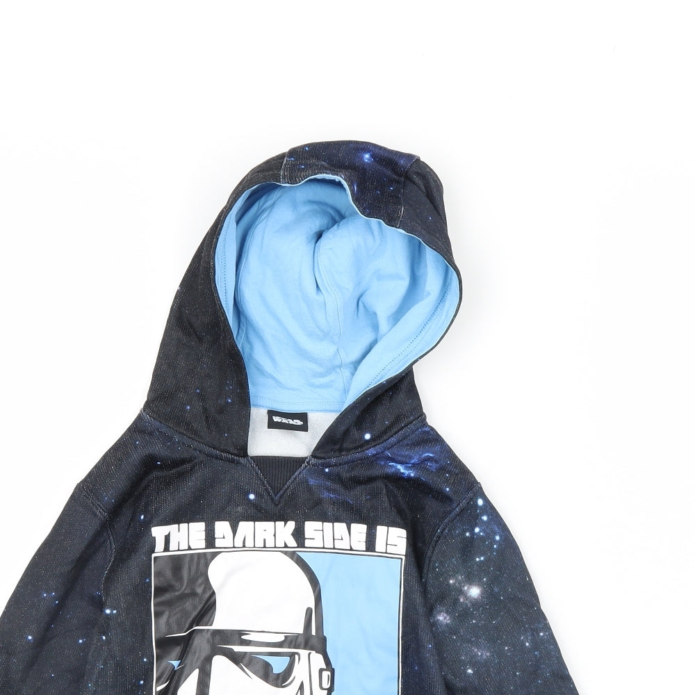 Star Wars Boys Black   Pullover Hoodie Size 6 Years  - Star wars