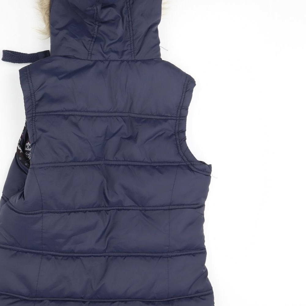 F&F Womens Blue   Gilet Coat Size 10