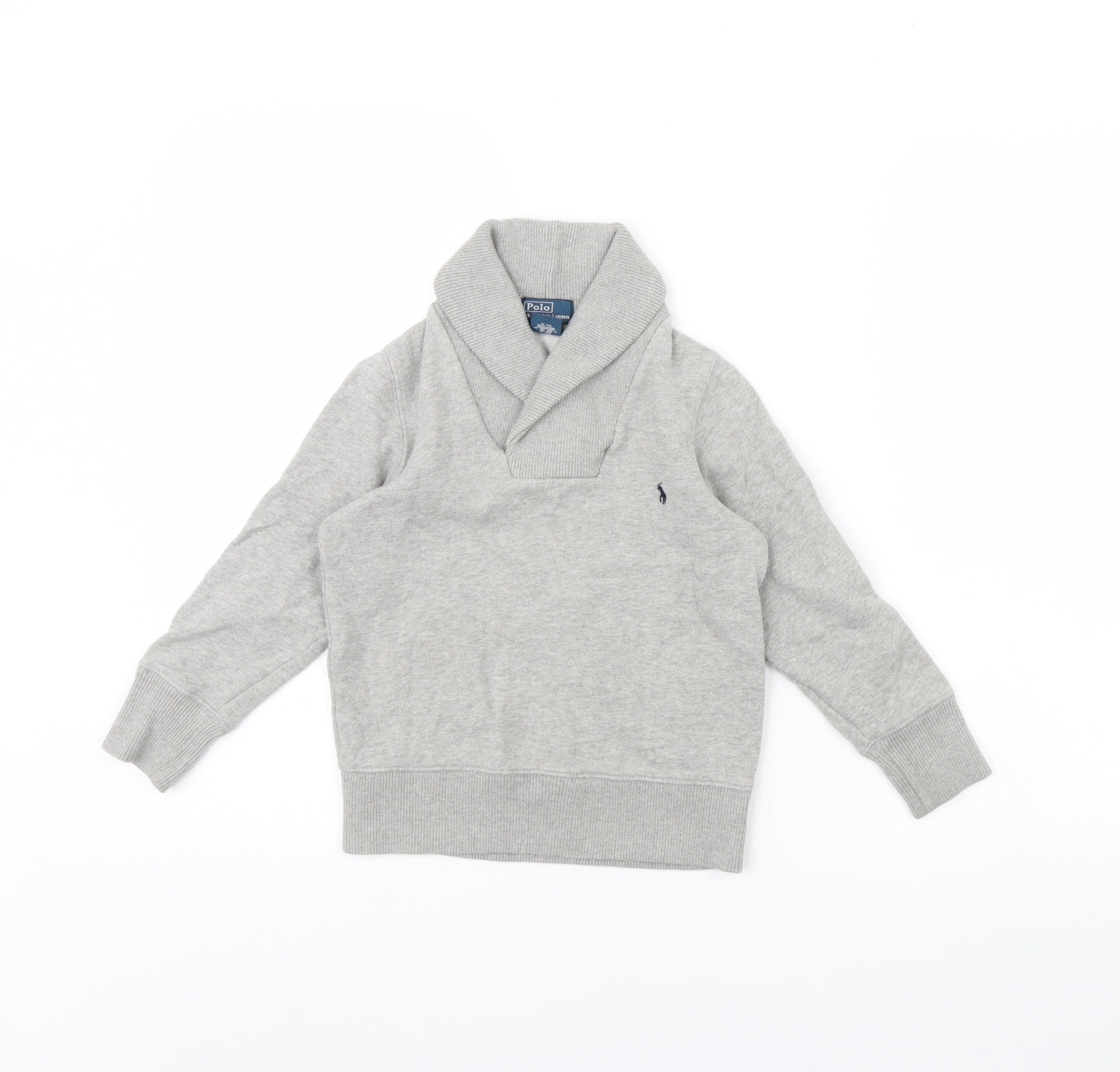 Ralph Lauren Girls Grey   Pullover Jumper Size 6 Years