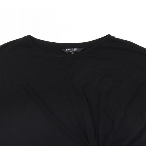 Brave Soul Womens Black   Basic Blouse Size M
