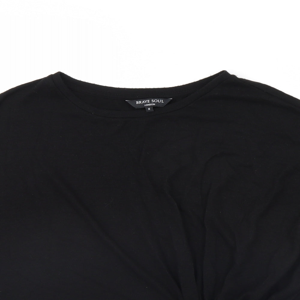 Brave Soul Womens Black   Basic Blouse Size M