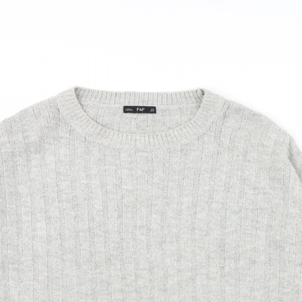 F&F Womens Grey   Pullover Jumper Size 16