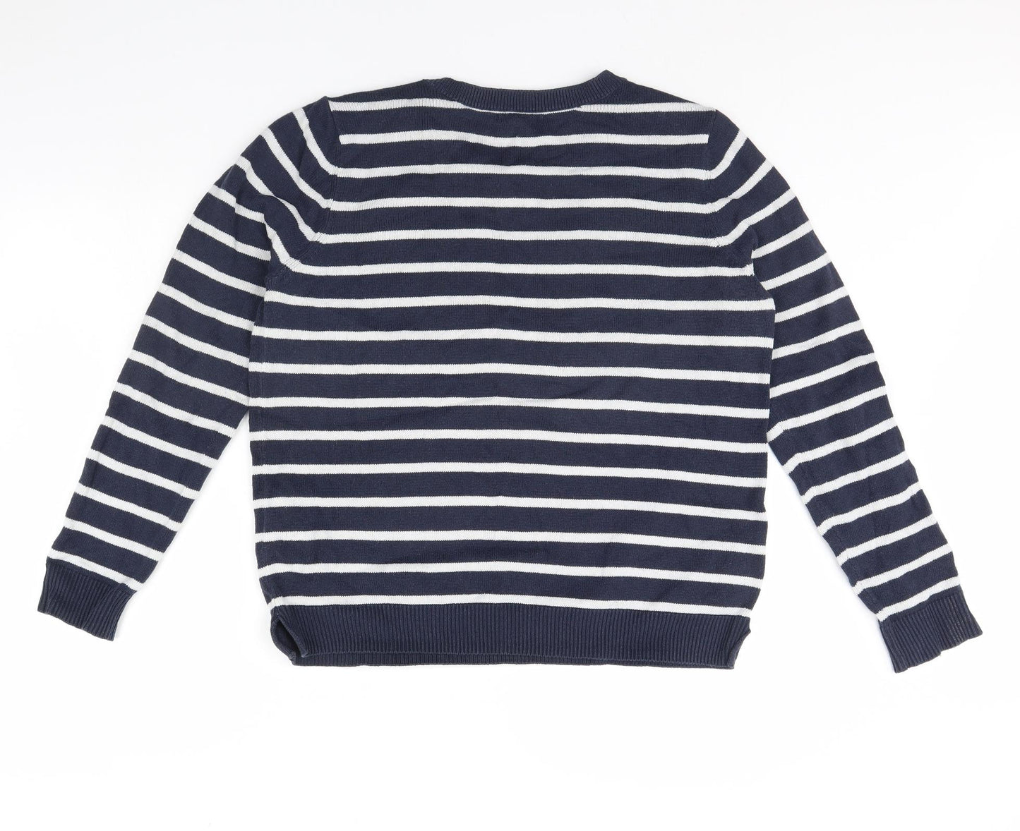 Gap Womens Blue Striped  Pullover Jumper Size XL