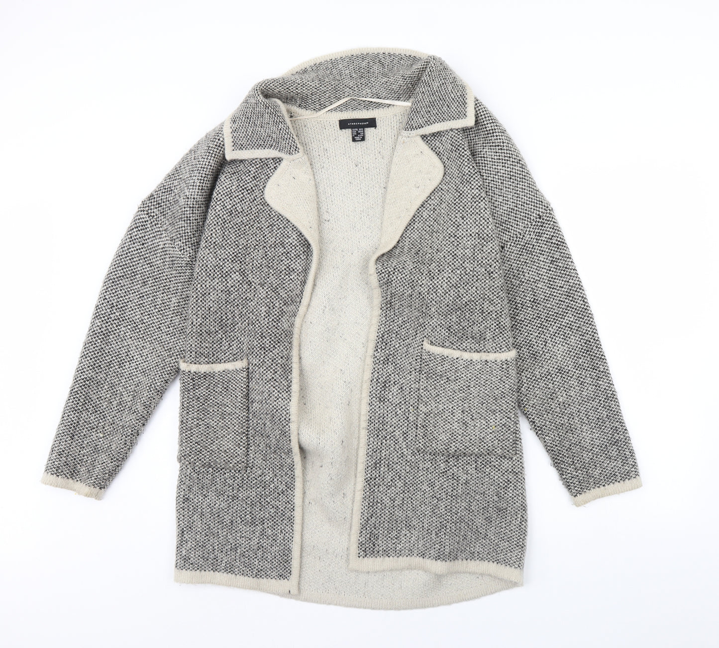 Atmosphere Womens Black Herringbone  Jacket  Size 10