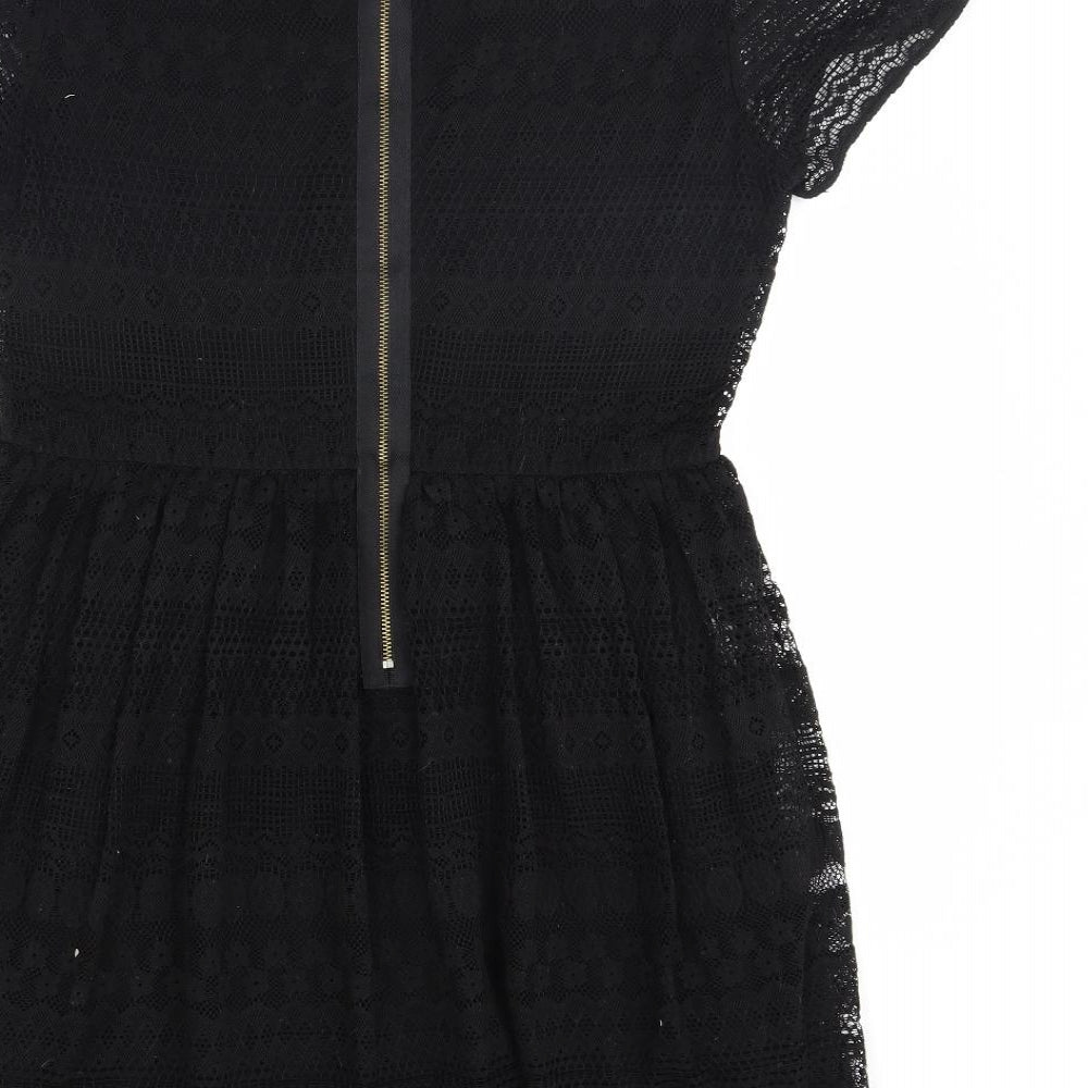 Oasis Womens Black   Fit & Flare  Size M