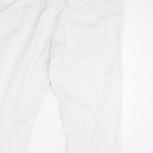 Per Una Womens White  Denim Cropped Jeans Size 18 L24 in