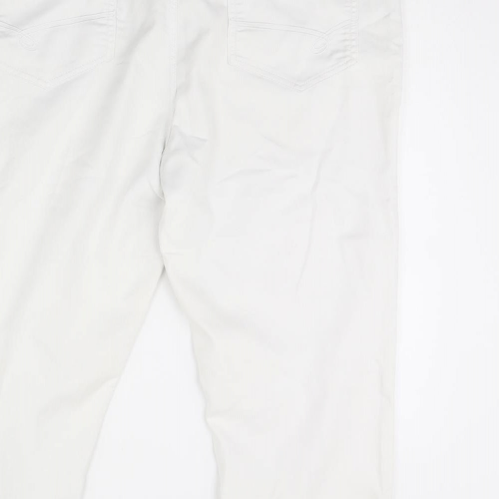 Per Una Womens White  Denim Cropped Jeans Size 18 L24 in