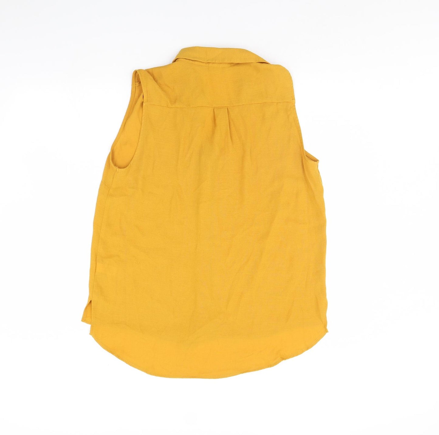 George Womens Yellow   Basic Button-Up Size 14