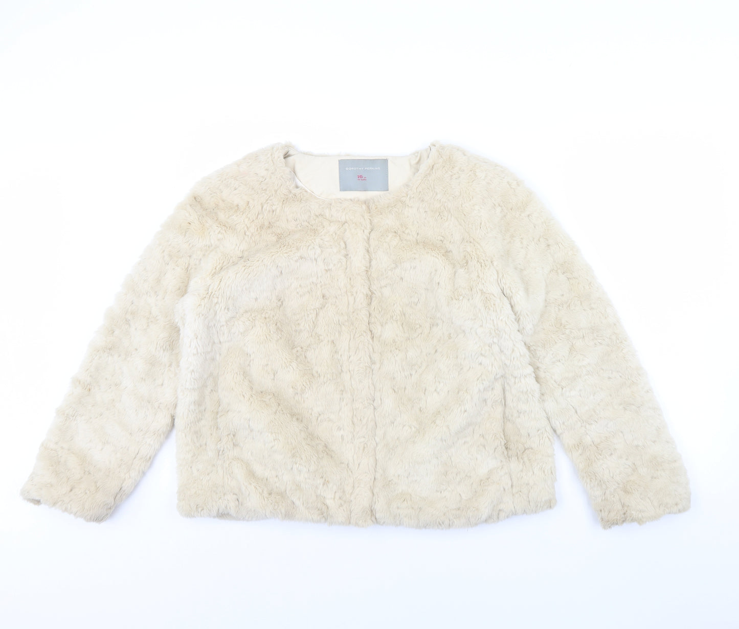 Dorothy Perkins Womens Beige   Jacket  Size 16