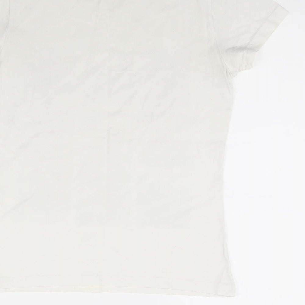 Outfitters Womens White   Basic T-Shirt Size M