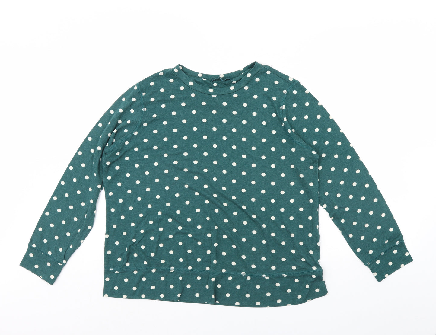 NEXT Womens Green Polka Dot  Pullover Jumper Size 18