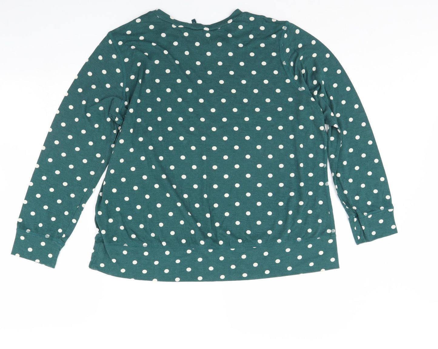 NEXT Womens Green Polka Dot  Pullover Jumper Size 18