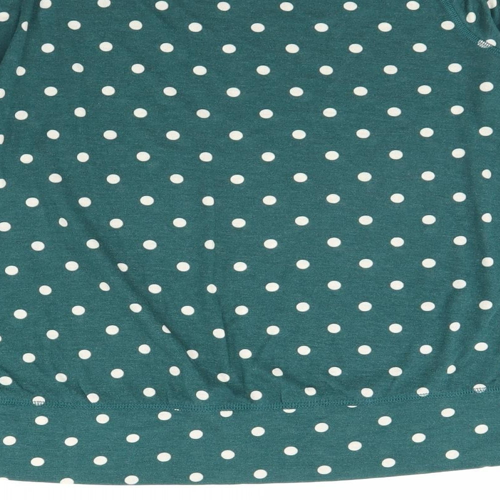 NEXT Womens Green Polka Dot  Pullover Jumper Size 18