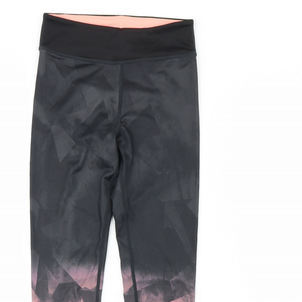 H&M Girls Black   Capri Trousers Size 10 Years
