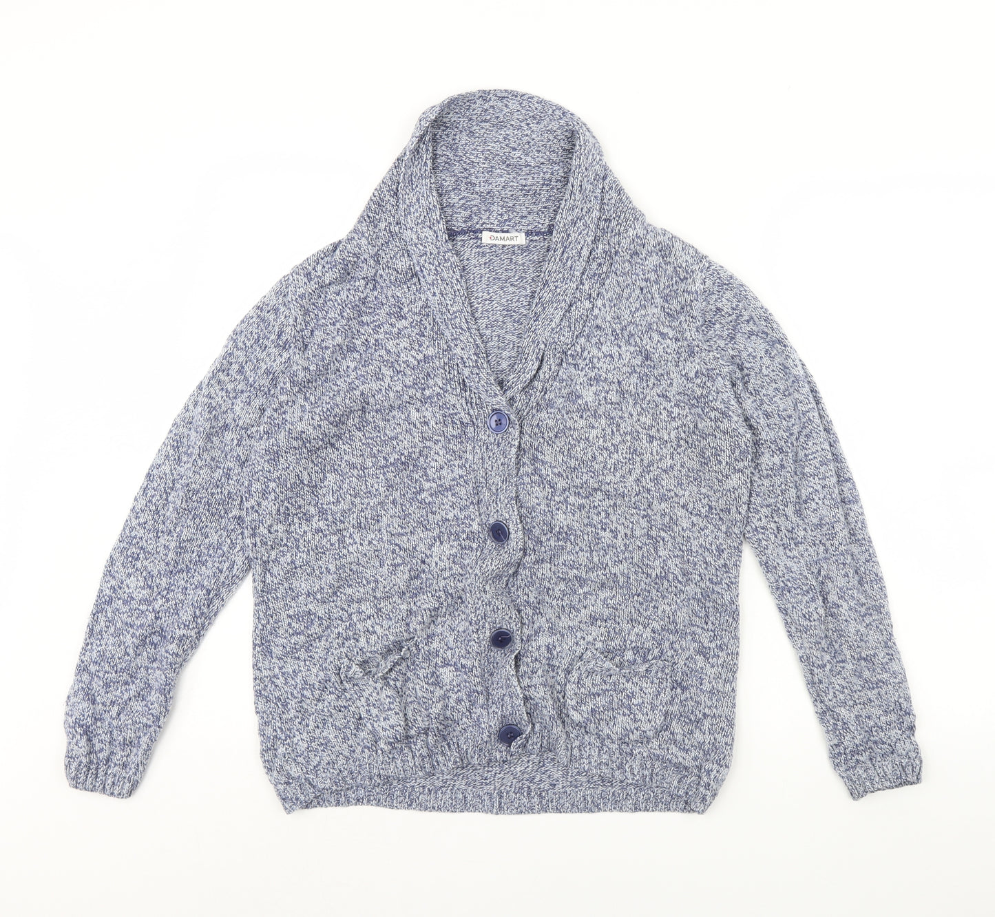 Damart Womens Blue   Cardigan Jumper Size 14