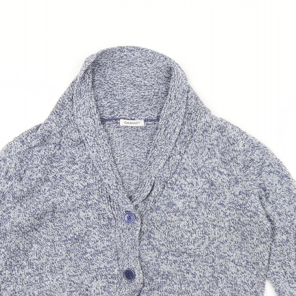 Damart Womens Blue   Cardigan Jumper Size 14