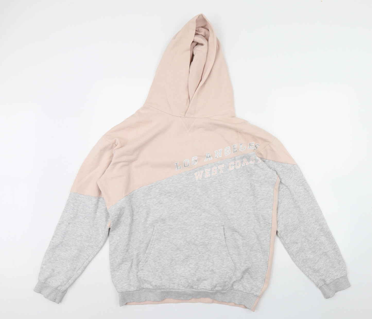 H&M Girls Grey   Pullover Hoodie Size 14 Years