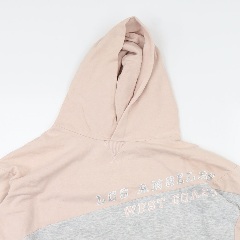 H&M Girls Grey   Pullover Hoodie Size 14 Years