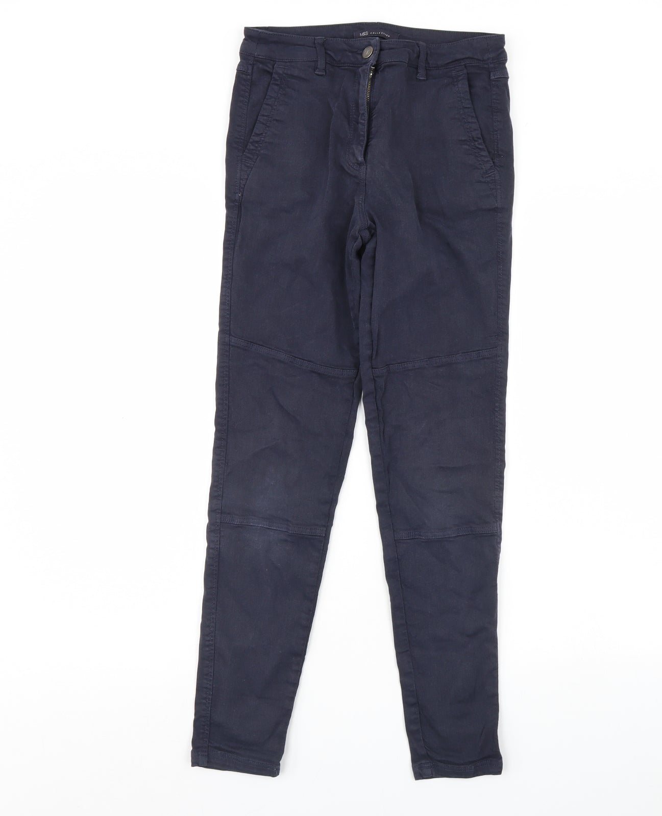 m&s Womens Blue  Denim Skinny Jeans Size 8 L28 in