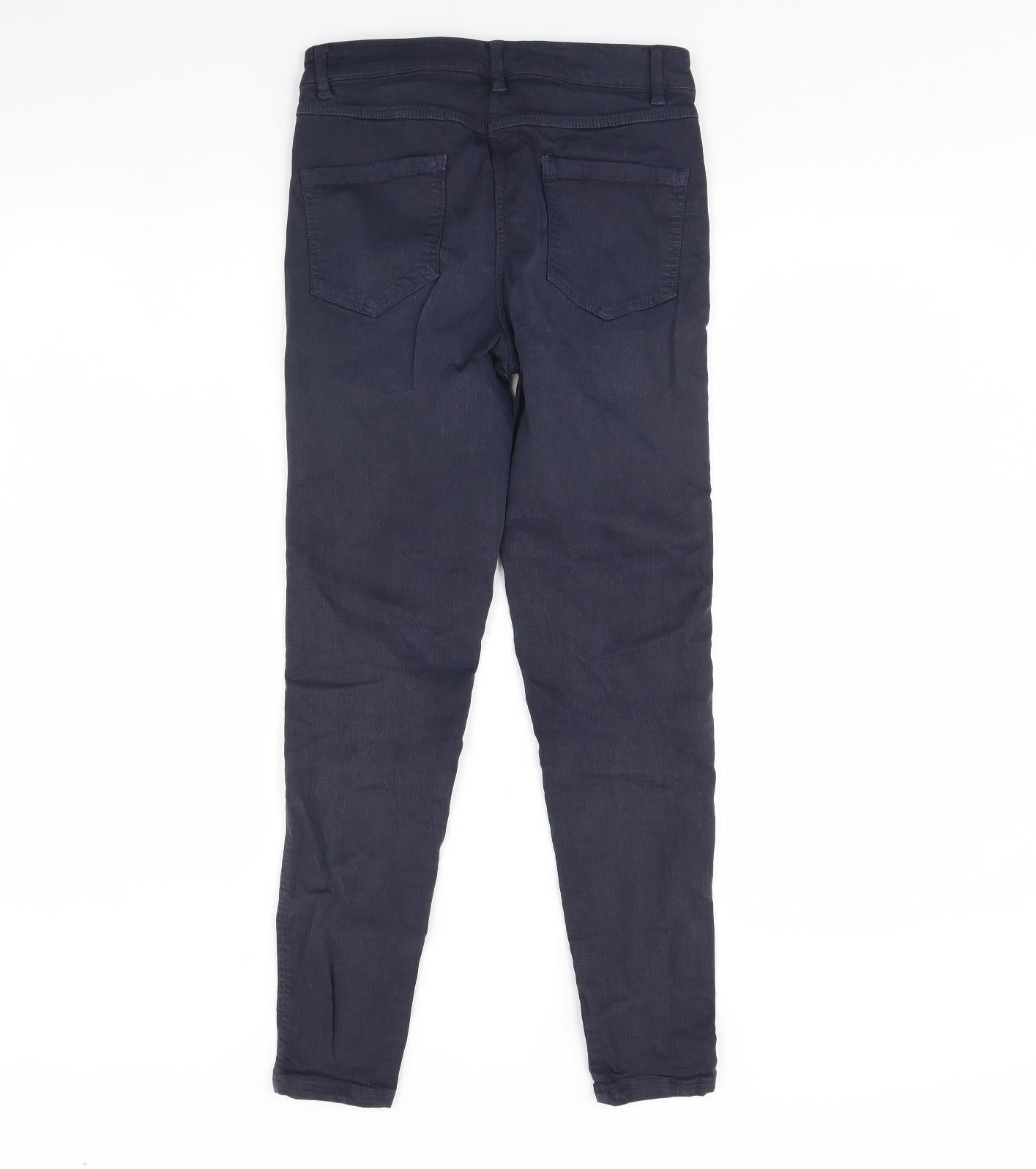 m&s Womens Blue  Denim Skinny Jeans Size 8 L28 in