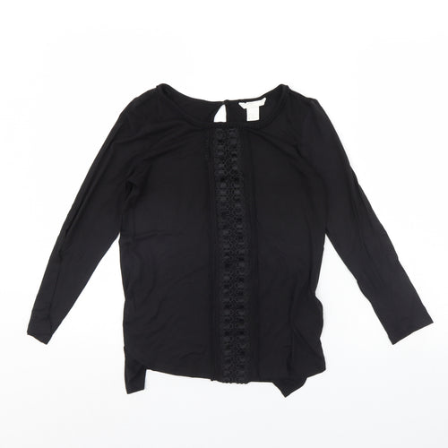 H&M Womens Black   Basic Blouse Size XS