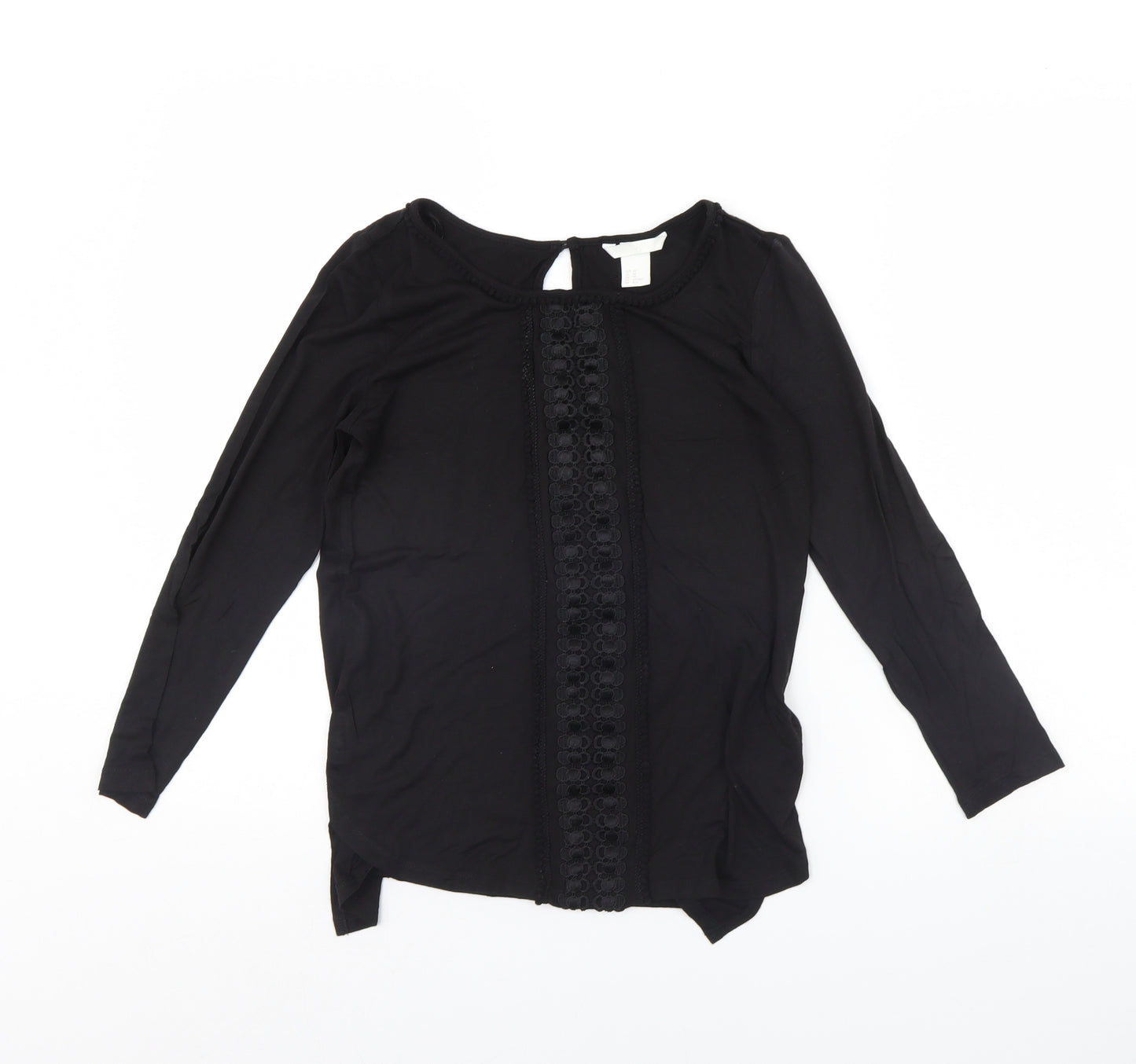 H&M Womens Black   Basic Blouse Size XS