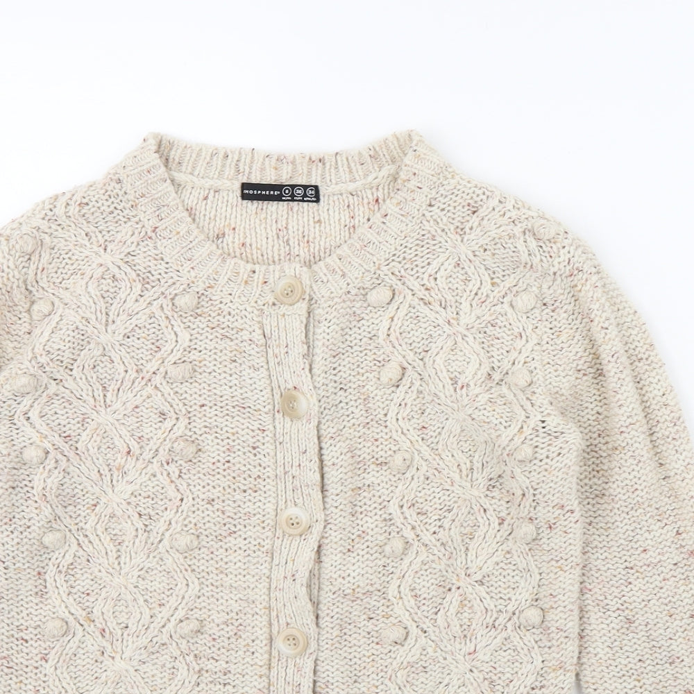 Atmosphere Womens Beige   Cardigan Jumper Size 8