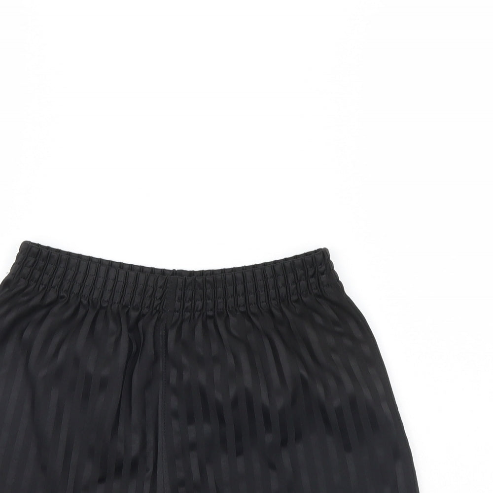 George Boys Black Striped  Sweat Shorts Size 8 Years