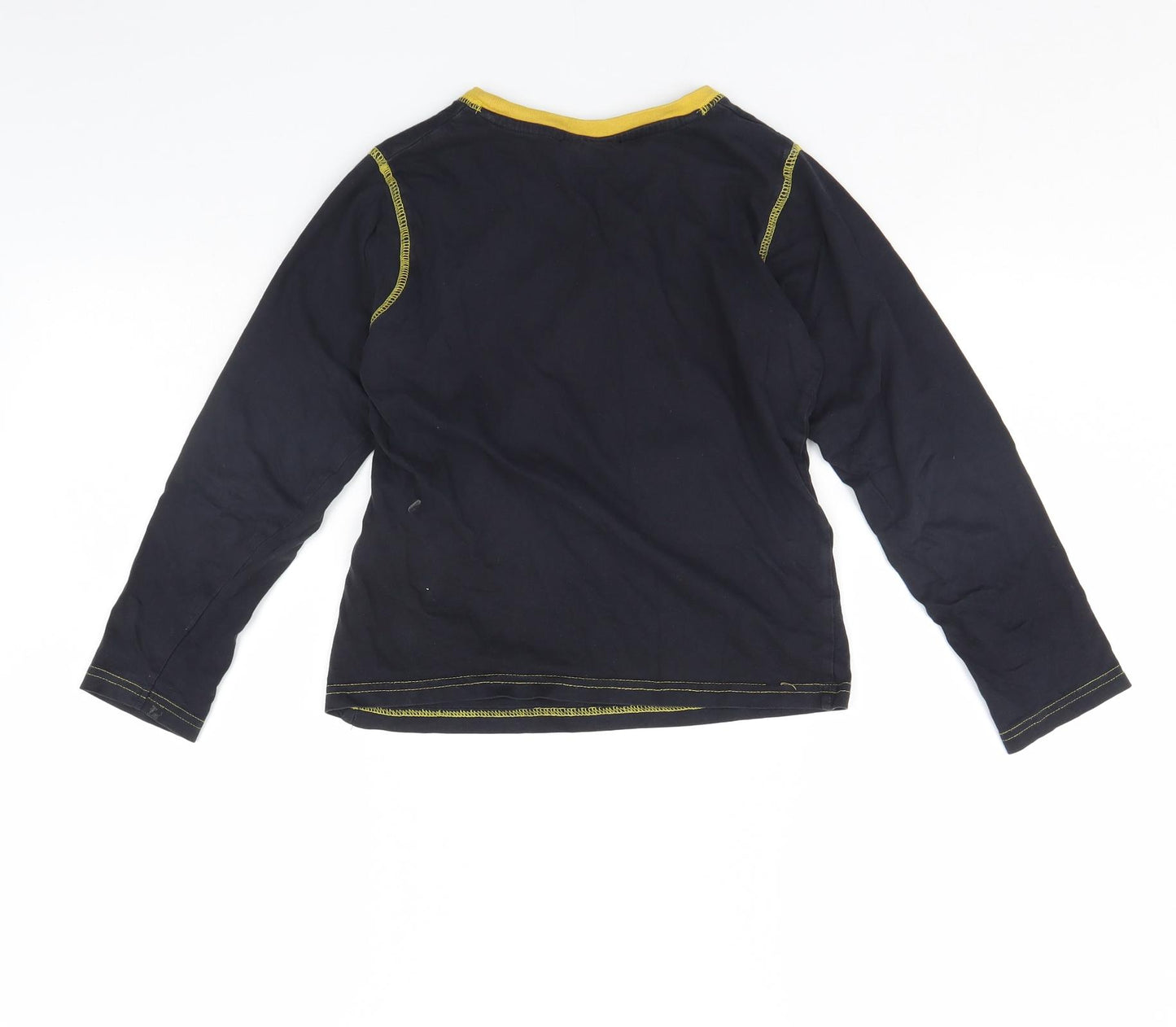 Character Boys Black Solid   Pyjama Top Size 9 Years  - Avengers