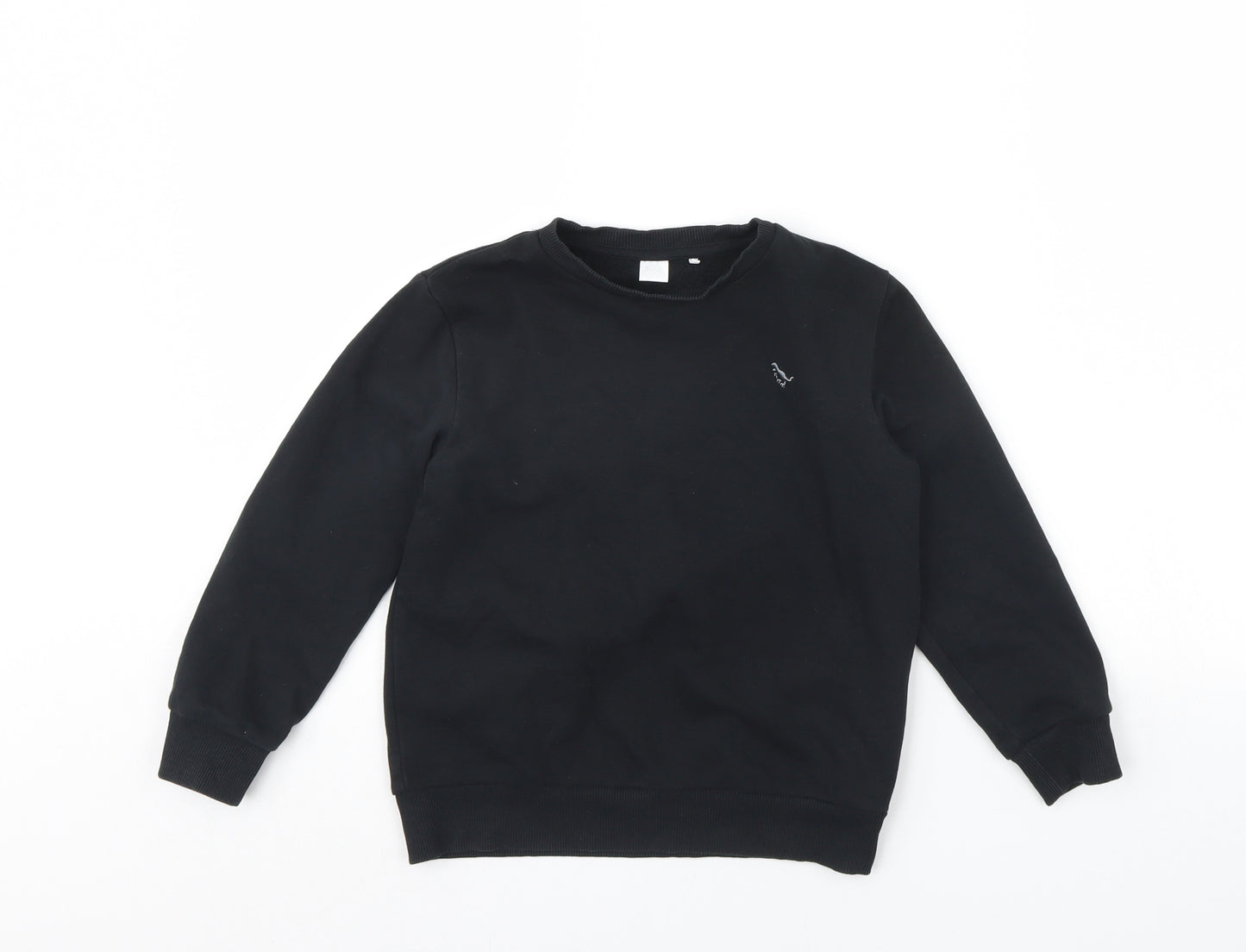 Preworn Boys Black   Pullover Jumper Size 5 Years