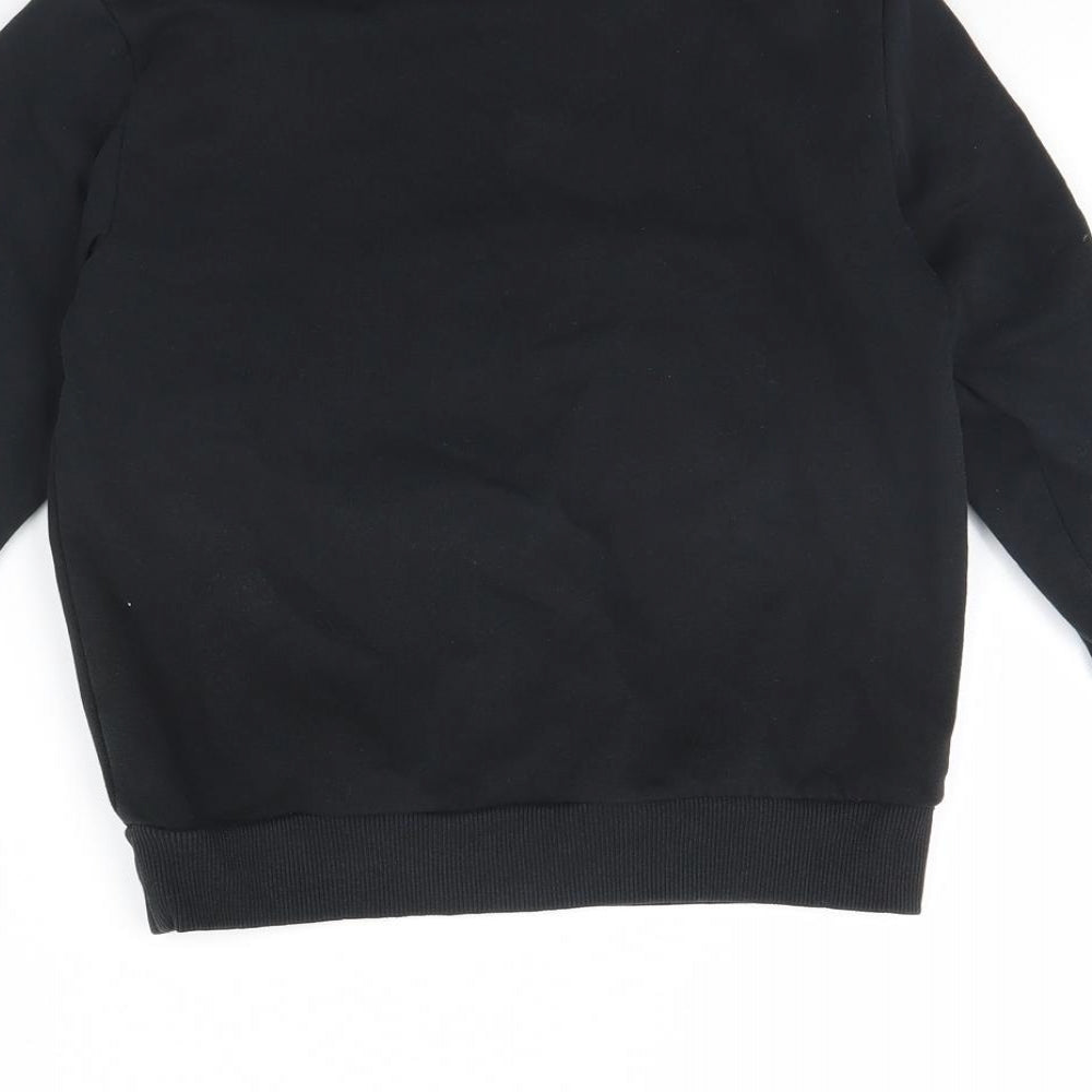 Preworn Boys Black   Pullover Jumper Size 5 Years