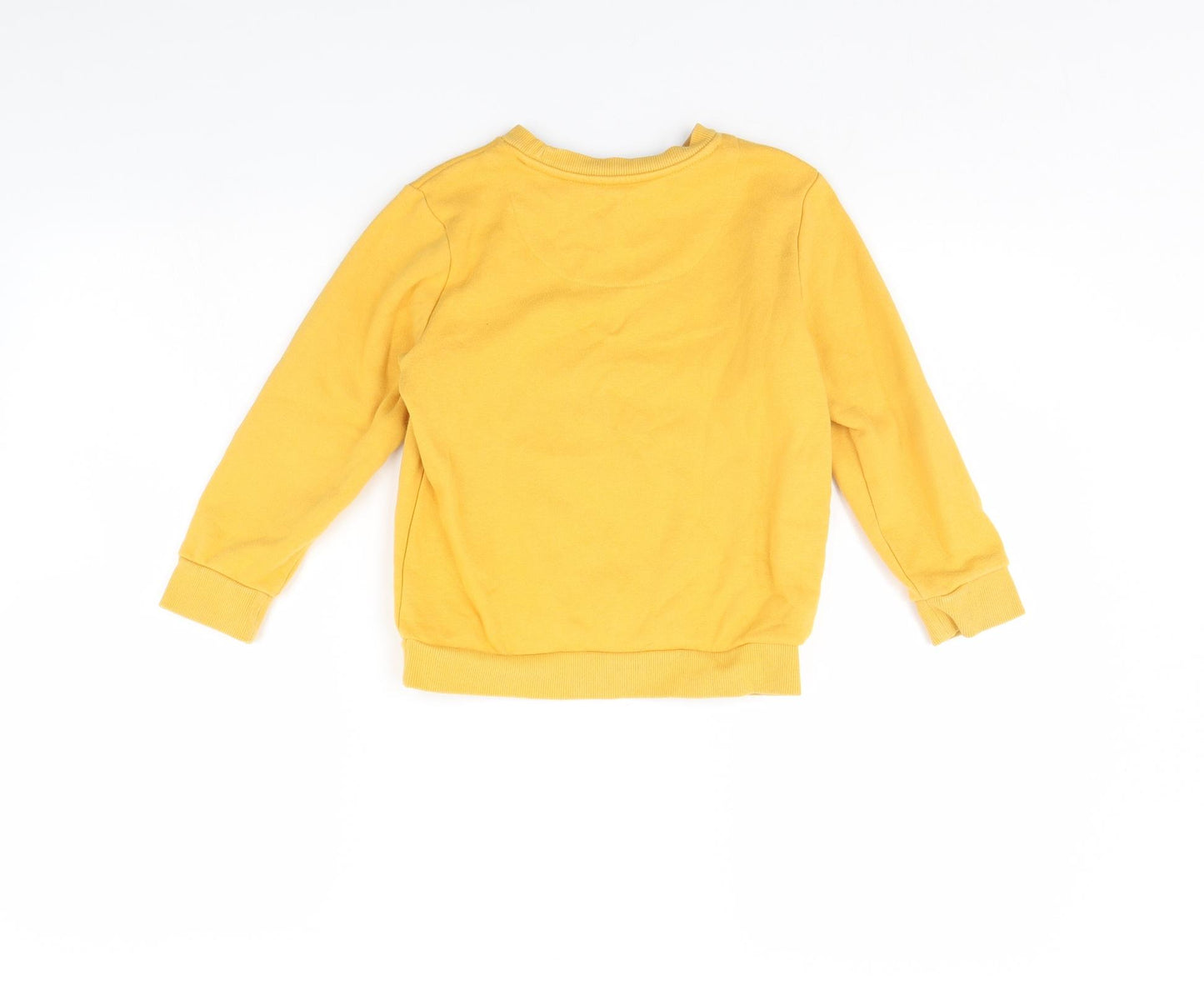 F&F Boys Yellow   Pullover Jumper Size 5 Years  - DInosaur