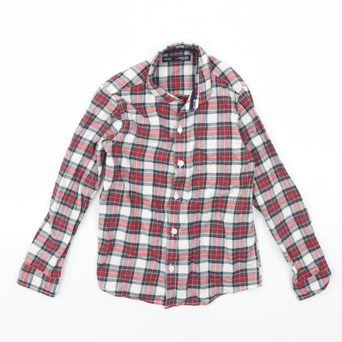 NEXT Boys Red Check  Basic Button-Up Size 5 Years