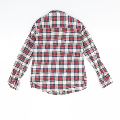 NEXT Boys Red Check  Basic Button-Up Size 5 Years