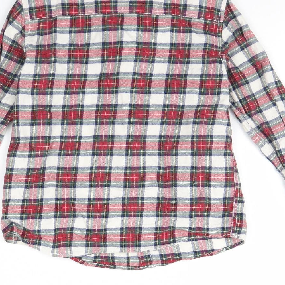 NEXT Boys Red Check  Basic Button-Up Size 5 Years