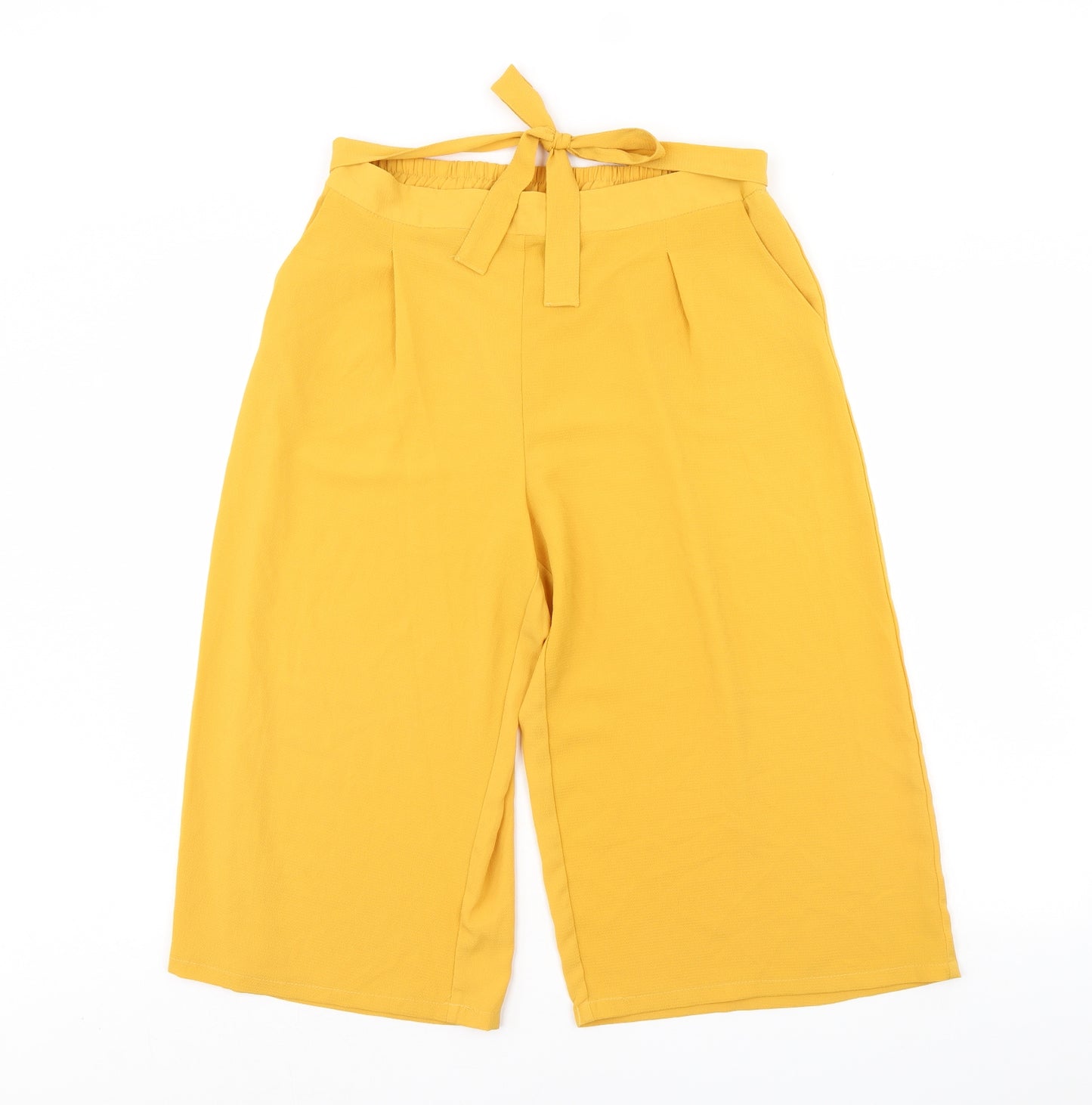 Primark Womens Yellow   Culotte Shorts Size 14