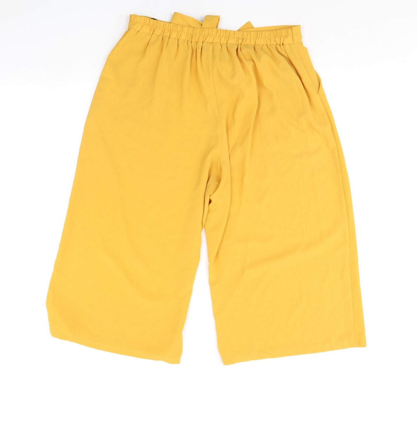 Primark Womens Yellow   Culotte Shorts Size 14
