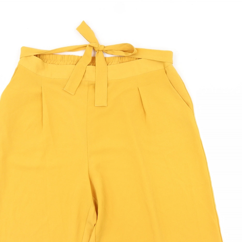 Primark Womens Yellow   Culotte Shorts Size 14