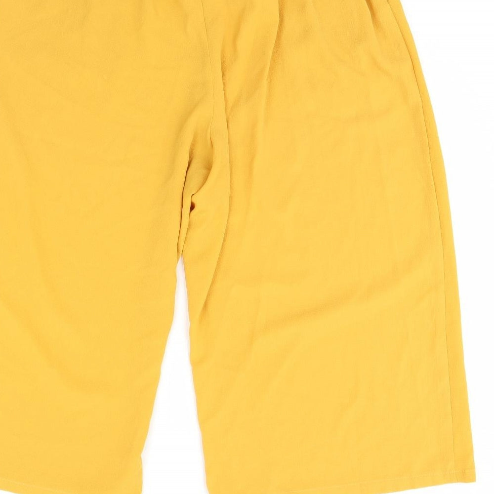 Primark Womens Yellow   Culotte Shorts Size 14
