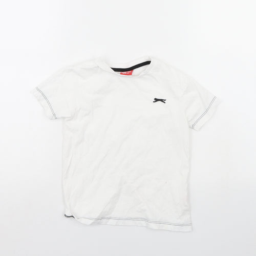 Slazenger Boys White   Basic T-Shirt Size 5 Years