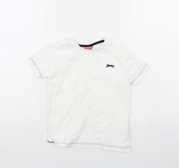 Slazenger Boys White   Basic T-Shirt Size 5 Years