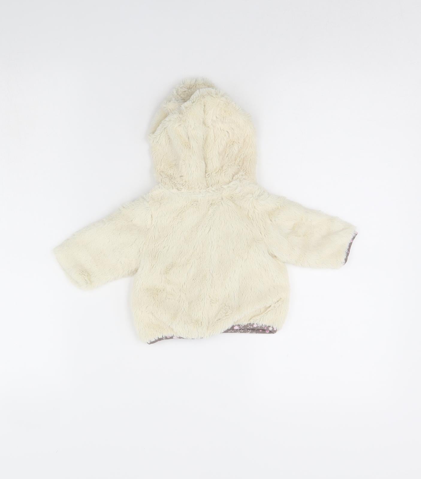Preworn Girls Ivory   Jacket  Size 0-3 Months