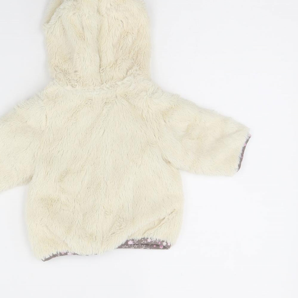 Preworn Girls Ivory   Jacket  Size 0-3 Months